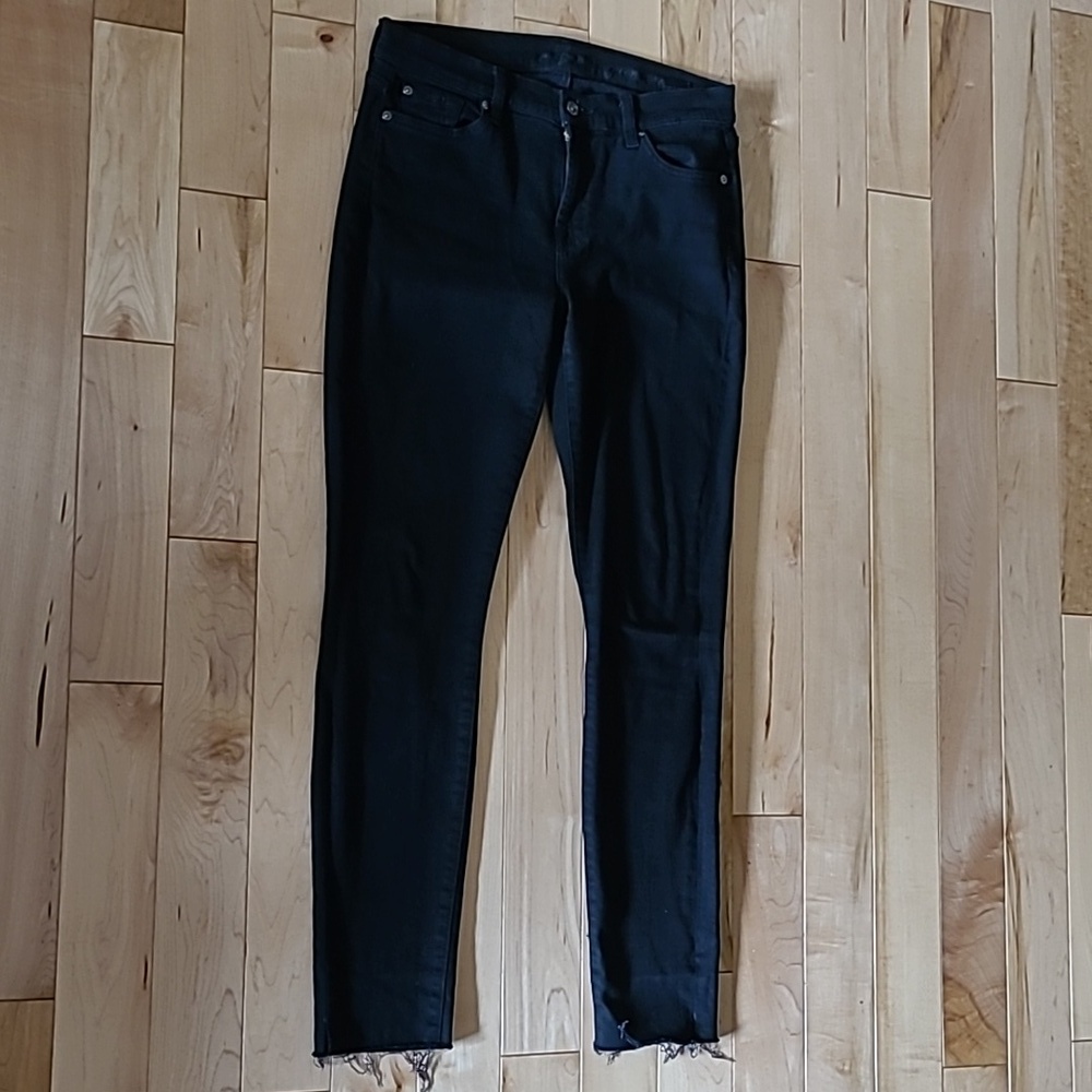 7 for all Mankind women's black size 28 jeans